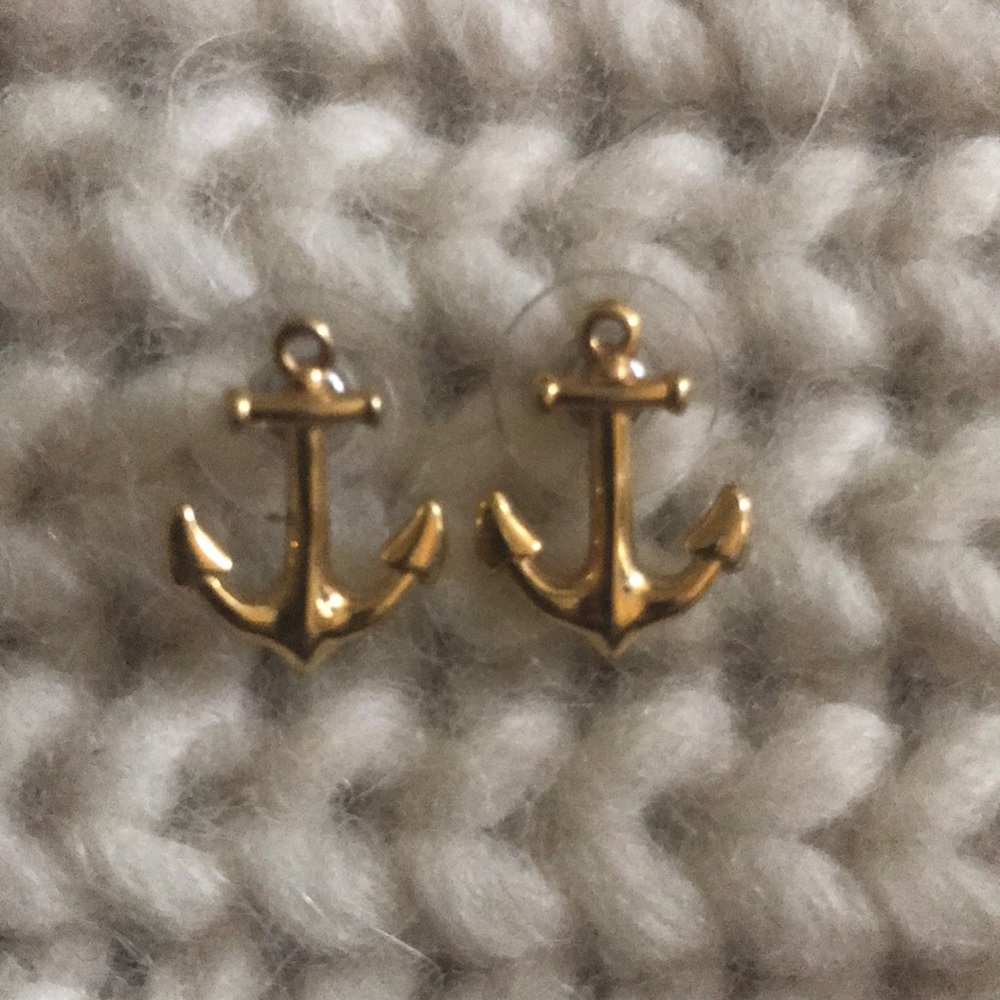 J crew anchor earrings